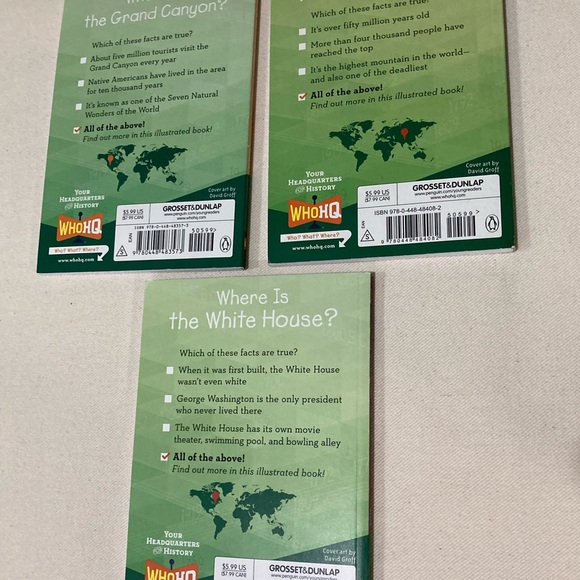 Lot of Who Was/ Where Is books in great condition - Picture 2 of 3